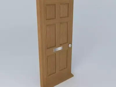 Door wooden Free 3D model
