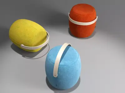 Carry On stool 3D model