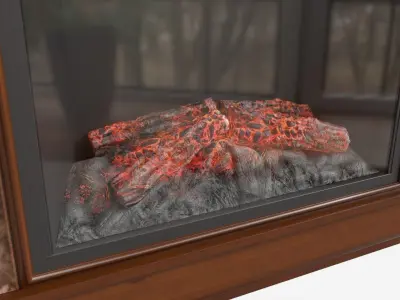 Hidden Media Shelf Fireplace Tantramar 3D model