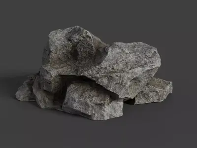 Rock 6-6 Low-poly 3D model