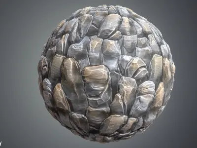 Stylized Rocks Vol 15 - Hand Painted Texture Pack Texture