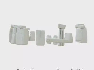 Stonehenge Ancient Monument 3D Model Low-poly 3D model