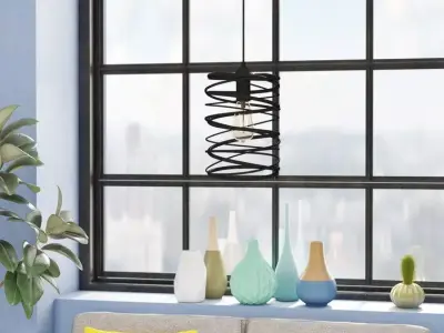 Mulligan Light Single Cylinder Pendant 3D model