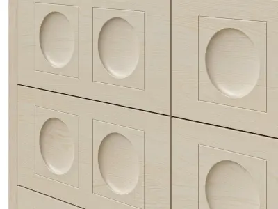 Japandi dresser 3D model