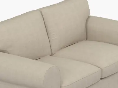 Ektorp 2 seat sofa kilanda light beige PBR  3D model