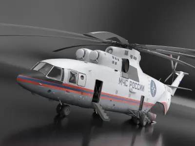  Russian EMERCOM Helicopter Mi-26 Rigged 