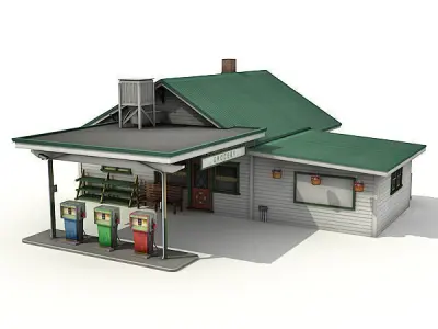 Building Pack 2  Low-poly 3D model