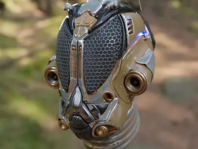 Tark V4 Droid helmet 3D model