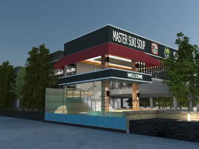 Restaurant and Bar 3D model purchase