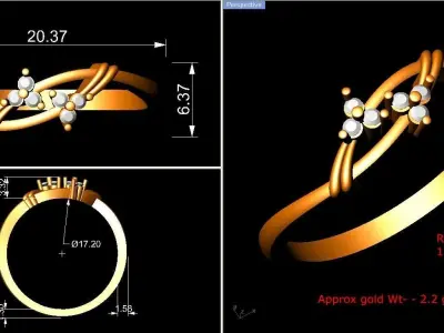 Ring - 1351 3D print model