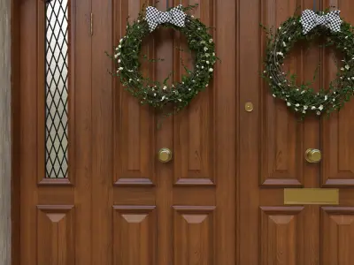 Entrance classic door 05  3D model