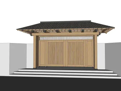 Japanese Gate 3D model