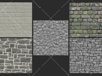 Texture Pack Seamless Medieval Stone Vol 01 Texture