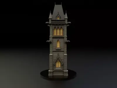 Medieval tower 3D print model