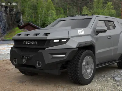  Armoured SUV Rezvani Vengeance Grey Simplified 