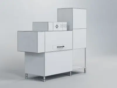 Fagor Conveyor dishwasher FI-200 3D model