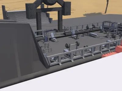 Muscle Beach Venice California  3D model