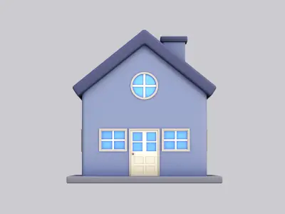 House Cartoon Low-poly 3D model purchase