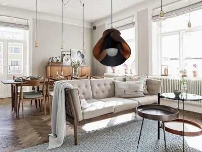 Rose Lamp Shade Ikea Compatible Industrial Retro LED Light 3D print model