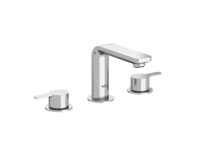 Cube Countertop Basin 80 Set 3D model