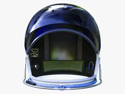 Astronauts helmet  Low-poly 3D model
