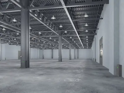 Warehouse 12 interior model 3D model