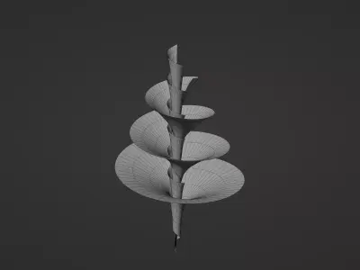 Avatar - Helicoradian -animated Blender modifiers-fbx with bones Low-poly 3D model