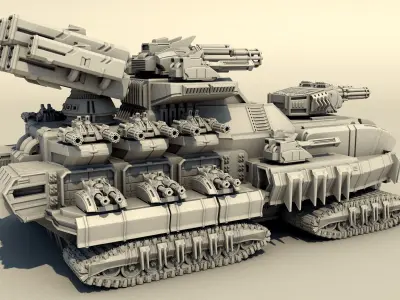 Legendary tank 3D print model