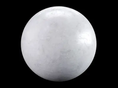 White Carrara 02 Marble Texture PBR Vray Corona 400 x 400 cm Texture