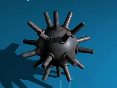 Submarine bomb 3D model