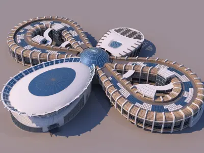0099 - Organic Building 3D model