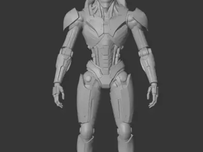 Alien Mech Warrior 3D model