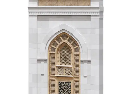Arabic Islamic window set 380 Low-poly 3D model