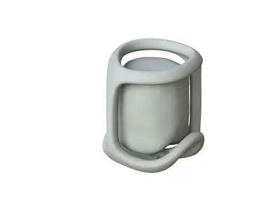 SciFi Shape Object Low Poly 19 Low-poly 3D model