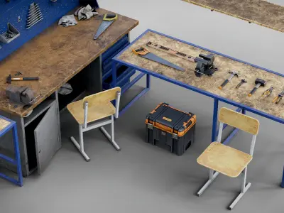  Industrial Workshop Asset Pack 