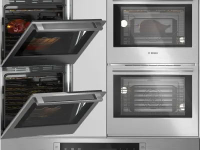 Bosch 800 Series Double Wall Oven 30 3D model