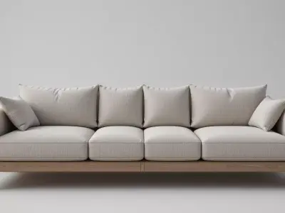 Modern Sofa Set 3D Model  Game-Ready PBR Textures 3D model