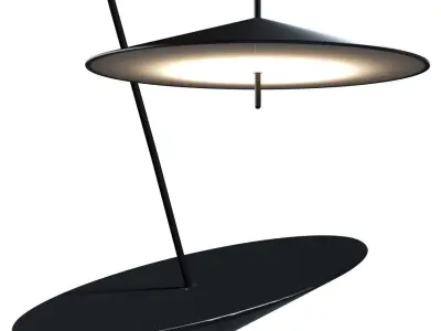 STEEL FISHERMAN PENDANT FLOOR LAMP 3D model