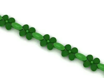 New Light Weight FLOWER Bracelets-Ladies Bracelets  3D print model