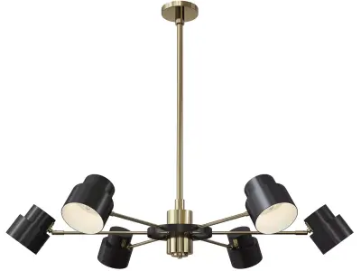 SATELLITE CEILING LAMP Low-poly 3D model