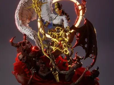 Elaria - Bearer of Half Light - Autoral Model 3D print model
