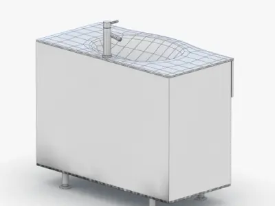 1571 - Sink Low-poly 3D model