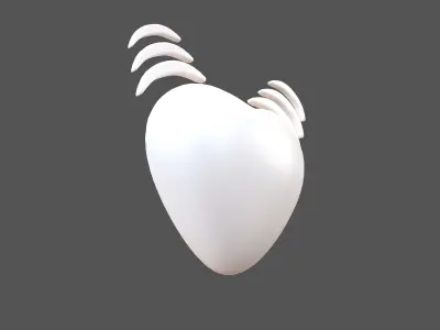 Beating Heart v1 010 Low-poly 3D model