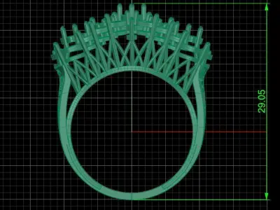 Jewelry ring 170 3D print model purchase