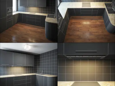 Kitchen Furniture XI 3D model