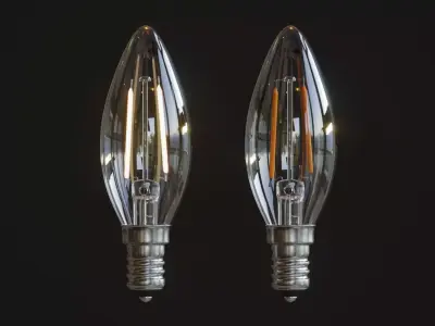 Candle Light Bulb 3D model order