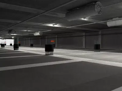 Parking Lot 3D model 3D model