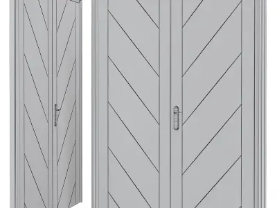 Interior Doors  3d model Low-poly 3D model