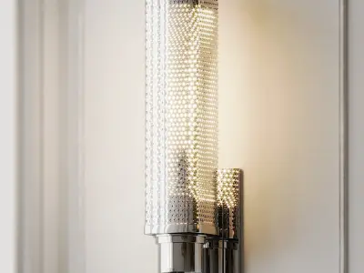 Oxon Hill 1-Light Armed Wall Sconce by Brayden Studio 3D model