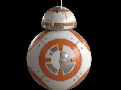 BB-8 Star Wars Droid Full Rigged 3D model
